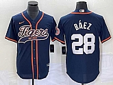 Men's Detroit Tigers #28 Javier Baez Navy Cool Base Stitched Baseball Jerseys,baseball caps,new era cap wholesale,wholesale hats